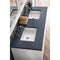 James Martin Athens 60" Double Vanity Cabinet Glossy White with 3 cm Charcoal Soapstone Quartz Top E645-V60D-GW-3CSP