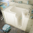 MediTub Walk-In 29" x 52" Right Drain Biscuit Soaking Walk-In Bathtub