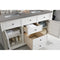 James Martin Savannah 60" Double Vanity Cabinet Bright White with 3 cm Gray Expo Quartz Top 238-104-V60D-BW-3GEX