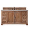 James Martin Providence 60" Single Vanity Cabinet Driftwood with 3 cm Classic White Quartz Top 238-105-5311-3CLW