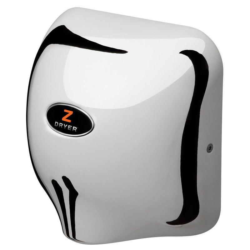 Crystal Chrome Commercial Hand Dryer ZHD1C by zDryer ZDRYER ZHD1C CHROME FINISH