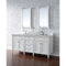 James Martin Brittany 72" Bright White Double Vanity with 3 cm Eternal Serena Quartz Top 650-V72-BW-3ESR