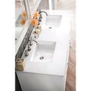 James Martin Athens 60" Double Vanity Cabinet Glossy White with 3 cm Classic White Quartz Top E645-V60D-GW-3CLW