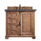 James Martin Providence 36" Single Vanity Cabinet Driftwood with 3 cm Charcoal Soapstone Quartz Top 238-105-5511-3CSP