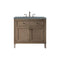 James Martin Chicago 36" Single Vanity Whitewashed Walnut with 3 cm Cala Blue Quartz Top 305-V36-WWW-3CBL