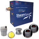 SteamSpa Royal 6 KW QuickStart Acu-Steam Bath Generator Package in Brushed Nickel