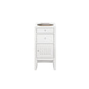 James Martin Athens 36" Single Vanity Cabinet Glossy White with 3 cm Cala Blue Top E645-V36-GW-3CBL