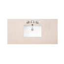 James Martin Bristol 48" Single Vanity Bright White with 3 cm Eternal Marfil Quartz Top 157-V48-BW-3EMR