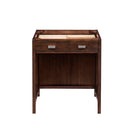 James Martin Addison 60" Double Vanity Cabinet Mid Century Acacia with 3 cm Eternal Serena Quartz Top E444-V60D-MCA-3ESR