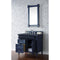 James Martin Brittany 36" Victory Blue Single Vanity with 3 cm Charcoal Soapstone Quartz Top 650-V36-VBL-3CSP